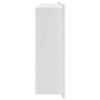 vidaXL Niche de Douche Blanc 75 x 30 x 9,5 cm Acier inoxydable
