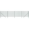 vidaXL Cl&ocirc;ture en treillis m&eacute;tallique vert 2x10 m acier galvanis&eacute;