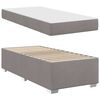 vidaXL Cadre de lit avec matelas Taupe 80 x 200 cm tissu