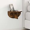 vidaXL &Eacute;tag&egrave;re Murale Ch&ecirc;ne fum&eacute; 38 x 19 x 19 cm Bois d'ing&eacute;nierie