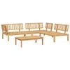 vidaXL Salon palette de jardin 4 pcs bois d'acacia massif