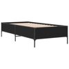 vidaXL Cadre de lit sans matelas noir 75x190 cm