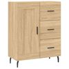 vidaXL Buffet haut Ch&ecirc;ne sonoma 69,5x34x180 cm Bois d'ing&eacute;nierie