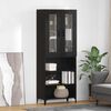 vidaXL Haut Armoire Chêne noir 69,5 x 34 x 180 cm Bois d'ingénierie