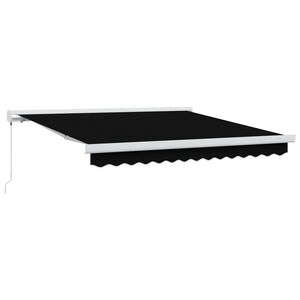 vidaXL Auvent R&eacute;tractable Noir 300 x 250 cm Tissu et M&eacute;tal