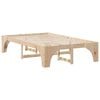 vidaXL Cadre de lit Marron 140 x 190 cm Pin massif