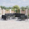 vidaXL Ensemble de canapé de jardin Anthracite Acier