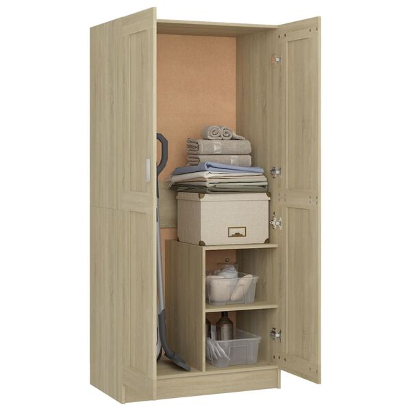 vidaXL Garde-robe Ch&ecirc;ne sonoma 82,5x51,5x180 cm Agglom&eacute;r&eacute;
