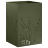 vidaXL Cache-pot de jardin Vert olive 50 x 50 x 75 cm