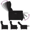 vidaXL Fauteuil inclinable &eacute;lectrique Noir Tissu