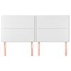 vidaXL Tête de lit blanche 160 x 5 x 118/128 cm similicuir