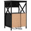 vidaXL Cabinet de chevet Ch&ecirc;ne noir 40 x 31 x 60 cm Bois d'ing&eacute;nierie