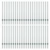 vidaXL Poteau de cl&ocirc;ture ench&acirc;ss&eacute; 44 pi&egrave;ces Vert 160 cm