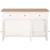 vidaXL Buffet 110x33,5x70 cm Bois de chêne massif