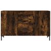 vidaXL Buffet ch&ecirc;ne fum&eacute; 100x36x60 cm bois d'ing&eacute;nierie