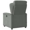 vidaXL Fauteuil inclinable de massage &eacute;lectrique gris fonc&eacute; tissu