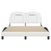 vidaXL Cadre de lit Viana sans matelas blanc 140x200 cm similicuir
