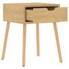 vidaXL Table de chevet Ch&ecirc;ne sonoma 40x40x56 cm Bois d'ing&eacute;nierie