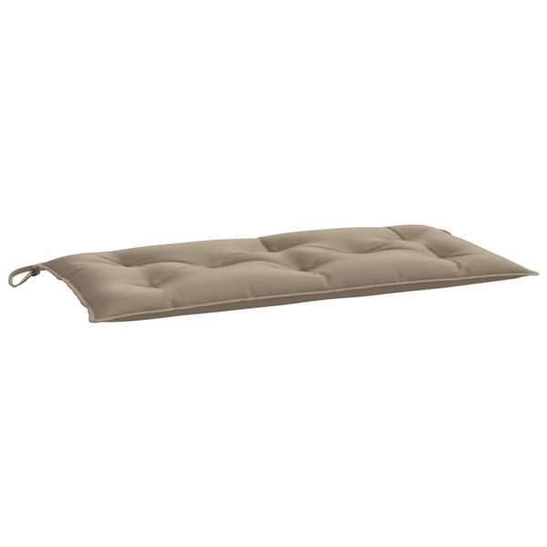 vidaXL Coussin de banc de jardin taupe 110x50x7 cm tissu oxford