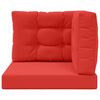 vidaXL Coussin de canap&eacute; d'ext&eacute;rieur 3 pcs Rouge Polyester