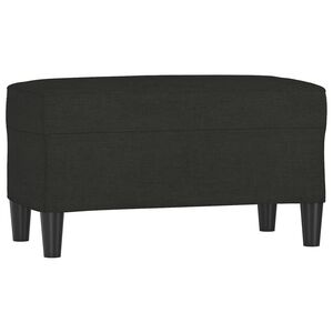 vidaXL Banc Noir 70x35x41 cm Tissu