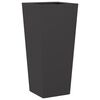 vidaXL Jardini&egrave;res 2 pcs noir 35x35x75 cm acier