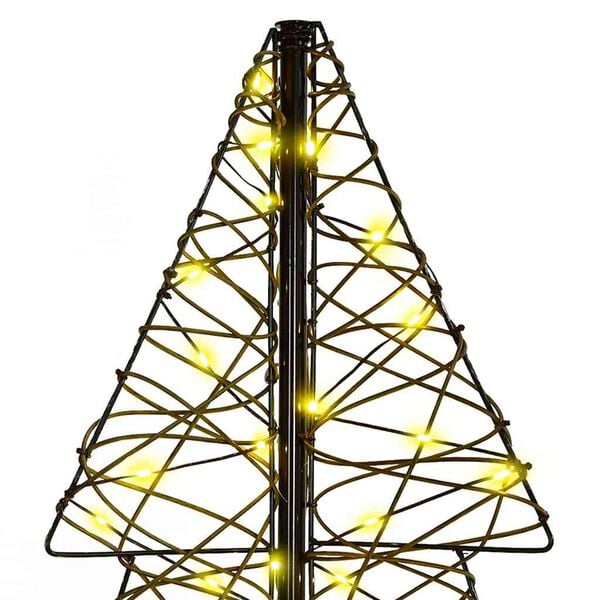 vidaXL Sapin de Noël avec 160 LED Blanc chaud 150 cm Rotin