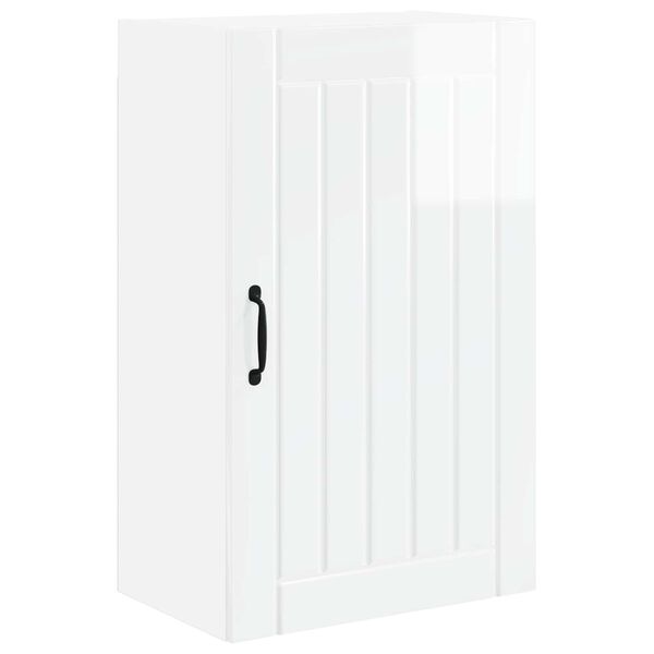 vidaXL Armoire de cuisine Blanc brillant 50 x 31 x 80 cm