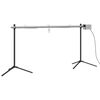 vidaXL Barbecue automatique et moteur acier inoxydable 150x46,5x82,5cm