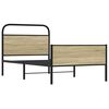 vidaXL Cadre de lit sans matelas 107x203 cm chêne sonoma