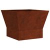 vidaXL Brasero Rouill&eacute; 40 x 40 x 35 cm Acier patin&eacute;