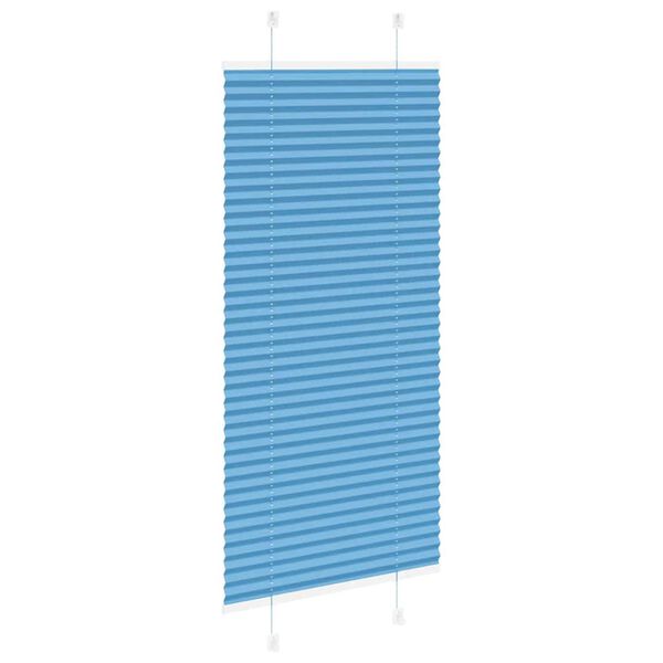 vidaXL Store pliss&eacute; bleu 60x100 cm largeur du tissu 59,4 cm polyester
