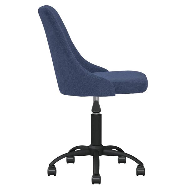 vidaXL Chaises pivotantes &agrave; manger lot de 2 bleu tissu