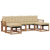 vidaXL Ensemble de canap&eacute;s d'ext&eacute;rieur 6 pcs Naturel et Beige