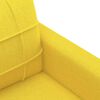 vidaXL Canapé à 2 places Jaune clair 140 cm Tissu