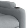 vidaXL Fauteuil inclinable électrique Gris clair Tissu