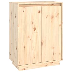 vidaXL Armoire &agrave; chaussures 60x35x80 cm Bois de pin massif