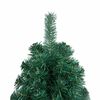 vidaXL Demi-arbre de No&euml;l artificiel pr&eacute;-&eacute;clair&eacute; et boules vert 240 cm