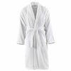 vidaXL Peignoir unisexe Terry 100 % Coton Blanc L
