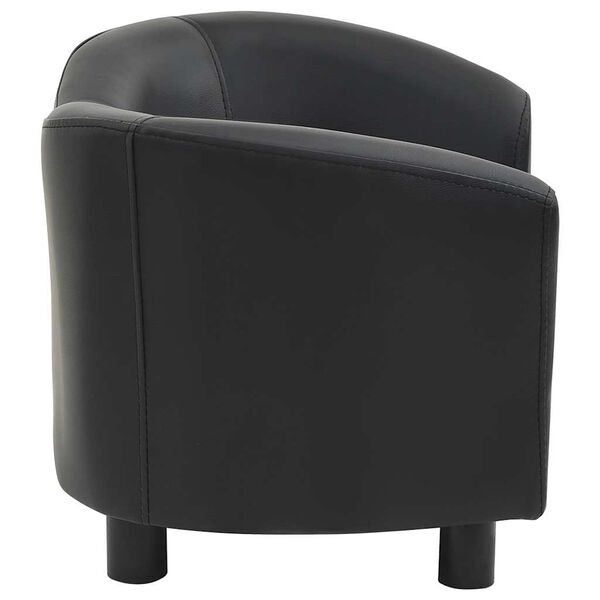 vidaXL Canapé pour chien Noir 67x41x39 cm Similicuir