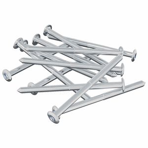 vidaXL Vis 1200 pcs Argent&eacute; M6 x 85 mm Acier