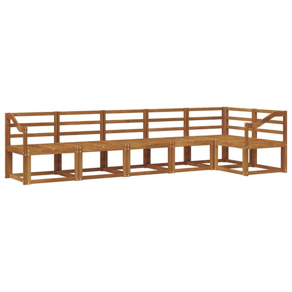 vidaXL Ensemble de canap&eacute;s d'ext&eacute;rieur 6 pcs Naturel