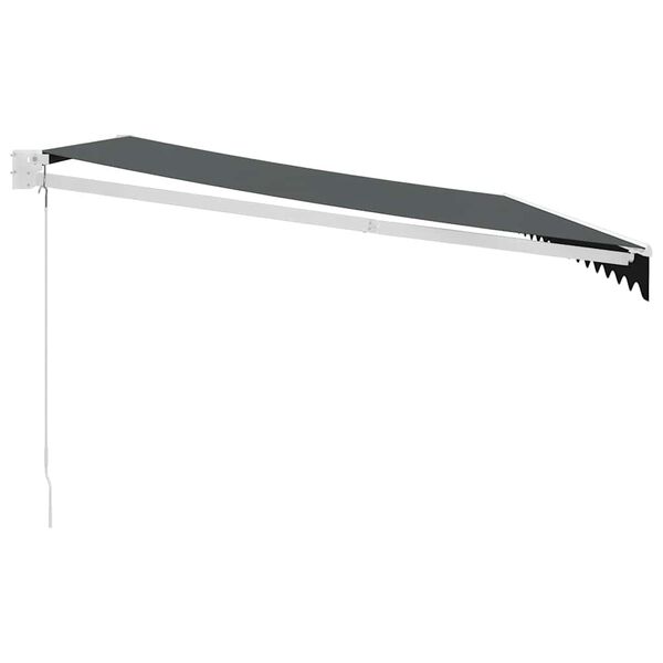 vidaXL Auvent r&eacute;tractable anthracite 4,5x3 m tissu et aluminium
