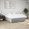 vidaXL Cadre de lit sans matelas gris clair 180x200 cm tissu