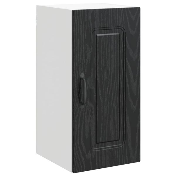 vidaXL Armoire de cuisine avec porte Kalmar Ch&ecirc;ne noir 30 x 31 x 60 cm