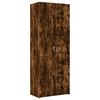 vidaXL Buffet haut chêne fumé 70x42,5x185 cm bois d'ingénierie