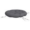 vidaXL Coussin rond anthracite &Oslash; 100 x11 cm tissu oxford