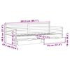 vidaXL Lit de jour avec tiroirs sans matelas 80x200 cm bois massif
