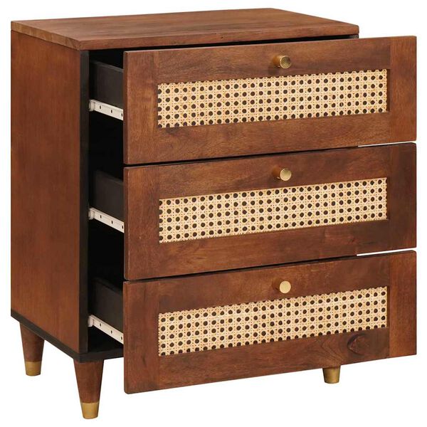 vidaXL Tables de chevet 50 x 33 x 62 cm Bois de mangue massif