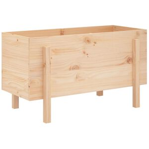 vidaXL Lit sur&eacute;lev&eacute; de jardin 101x50x57 cm bois de pin massif